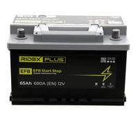 RIDEX PLUS 1S0046P Batterie de Démarrage 12V 65Ah 680A EN pour VW Multivan T5
