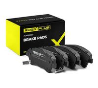 RIDEX PLUS 402B0459P Set d'essieu Plaquettes de frein Avant avec vis/boulons avec tôle anti-bruit Compatible avec TOYOTA AURIS NRE15, ZZE15, ADE15, ZRE15, NDE15