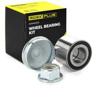 RIDEX PLUS 654W0003P Kit de roulement de roue des deux côtés du pont Arrière sans bague ABS Compatible avec RENAULT Clio III 3/5 portes BR0/1, CR0/1