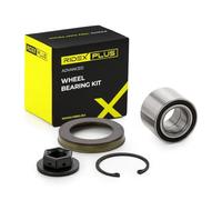 RIDEX PLUS 654W0019P Kit de roulement de roue des deux côtés du pont Arrière avec anneau de freinage avec écrou Compatible avec FORD Fiesta Mk6 3/5 portes JA8, JR8