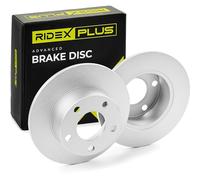 RIDEX PLUS 82B0009P 2x Disque de frein Arrière sans vis/boulons Compatible avec VW Passat B6 Variant 3C5