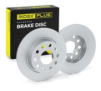 RIDEX PLUS 82B0018P 2x Disque de frein Arrière Compatible avec VW Golf 5 3/5 portes 1K1