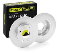 RIDEX PLUS 82B0035P 2x Disque de frein Avant sans moyeu de roue sans boulon de fix° de roue Compatible avec PEUGEOT 206 3/5 portes 2A/C
