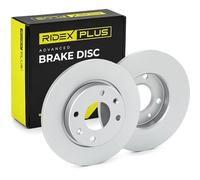 RIDEX PLUS 82B0052P 2x Disque de frein Avant Compatible avec PEUGEOT 206 3/5 portes 2A/C