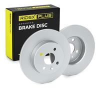 RIDEX PLUS 82B0087P 2x Disque de frein Arrière sans vis/boulons Compatible avec OPEL Corsa C 3/5 portes X01