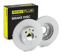 RIDEX PLUS 82B0114P 2x Disque de frein Avant sans vis/boulons Compatible avec VW Transporter T4 Minibus 70B, 70C, 7DB, 7DK, 70J, 70K, 7DC, 7DJ