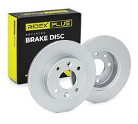 RIDEX PLUS 82B0659P 2x Disque de frein Avant avec vis/boulons pour RENAULT Clio II 3/5 portes (BB, CB, BB0/1/2, CB0/1/2)