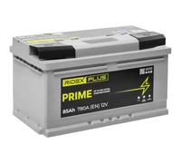 RIDEX PLUS Batterie 12V 85Ah 780A B13 avec poignets Compatible avec VW Golf VI 3/5 portes 5K1, BMW 3 Berline E46 3 Berline E90 3 Touring E91, AUDI A3 Sportback 8PA