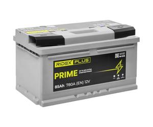 RIDEX PLUS Batterie 12V 85Ah 780A B13 avec poignets Compatible avec VW Golf VI 3/5 portes 5K1, BMW 3 Berline E46 3 Berline E90 3 Touring E91, AUDI A3 Sportback 8PA