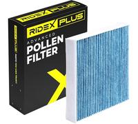 RIDEX PLUS Filtre d'habitacle 424I0505P Filtre à charbon actif aux propriétés anti-allergènes avec effet antibactérien Filtre à poussière fine (PM 2.5) Hauteur: 34 Largeur: 219 Longueur: 278