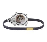 RIDEX Pompe à eau + kit de courroie d'accessoire Kit de courroie d'accessoire et pompe à eau 4172P0067 avec bague d'étanchéité avec flasque/bride/rebord