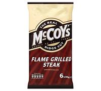 Ridge Cut chips McCoy - Flame Steak grillé (6x30g) - Paquet de 2