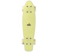 Ridge Glow In The Dark Retro Style Skateboard complet avec ABEC-7 roulements Blanc/Blanc - 56 cm