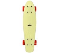 Ridge Glow In The Dark Retro Style Skateboard complet avec ABEC-7 roulements Blanc/Rouge - 56 cm