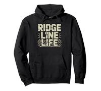 Ridge Line Life Blue Mountain Daily Lifestyle Identity Vie Sweat à Capuche