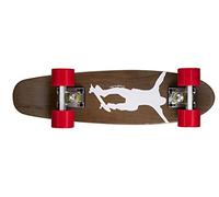 Ridge Mini Cruiser Skate Dark Dye Bois Planche à roulettes complet Numéro deux/ Rouge