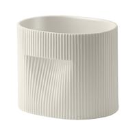 Ridge Planter pot de fleurs Muuto Blanc cassé H 15 cm - 5713292833519