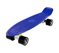 Ridge Skateboards 22" Mini Cruiser Board, Organics, Complet, fabriqué au Royaume-Uni, 55cm Yves Blue/Noir