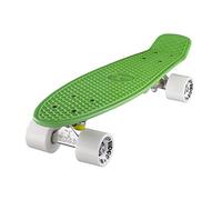 Ridge Skateboards 22" Original Mini Cruiser Skate 55cm Skateboard Planche a Roulettes Complète en 90 couleurs Vert/Blanc