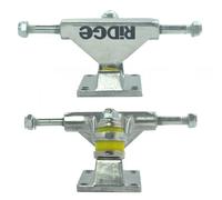 Ridge Skateboards Mini Cruiser Trucks de Skateboard, Argente, 3", Aluminium, Lot de Deux