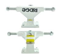 Ridge Skateboards Mini Cruiser Trucks de Skateboard, Blanc, 3", Aluminium, Lot de Deux