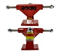 Ridge Skateboards Mini Cruiser Trucks de Skateboard, Rouge, 3", Aluminium, Lot de Deux
