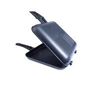 Ridgemonkey XXL Connect Poêle à frire, grille-pain et gril Édition granite, capacité de 1,9 l avec râpe à fromage, poignées amovibles et spatule amovible Q-Lock