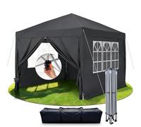 RidgeRover 3x3 Tonnelle Pliante, Étanche Barnum, Tente Pliante avec 4 Parois Latérales, Stable, Résistante à l’Hiver, Hauteur Réglable - Parfaite pour Jardin, Camping