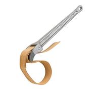 RIDGID 31360 Clé à lanière en aluminium numéro 5 pour tuyaux, clé à lanière réglable de 127 mm avec lanière de 740 mm