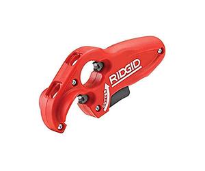 RIDGID 41608 PTEC 3000 Coupe-tube en plastique polyvalent à paroi mince en PE, PP, PVC pour cordier de 1-1/4 po et 1-1/2 po, coupes, nettoies, ébavurages et biseaux