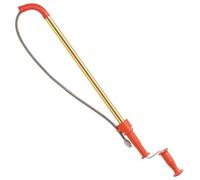 RIDGID 59802 K-6 DH Tarière pour toilettes de 1,8 m avec tête de chute pour nettoyer les toilettes bouchées avec angles durs, inoxydable, rouge