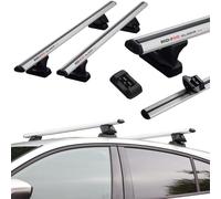 RIDIGO Barre de Toit Glider Evo Silver pour Ford S-Max 1 I MK1 5-P (sauf Toit panoramique) 2006-2014