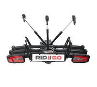 RIDIGO Giro Elite 3 Porte-vélos en Acier, Noir, Porte-Bagages arrière pour 3 vélos, Compatible avec Les vélos électriques, avec Dispositif antivol, Grande stabilité et Transport en Toute sécurité