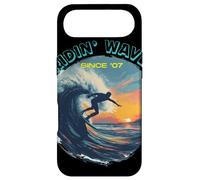 Ridin' Waves Depuis 2007 Wave Rider Essentials - Planche de Surf et Coque pour iPhone Air