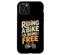 Riding A Bike is Being Free Freedom Biker Lifestyle - Coque pour iPhone 11 Pro