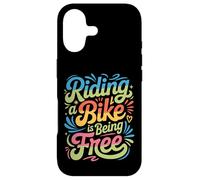 Riding A Bike is Being Free Freedom Biker Lifestyle - Coque pour iPhone 17