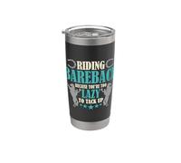 Riding Bareback Parce que vous êtes des amateurs de rodéo Gobelet isotherme en acier inoxydable double paroi