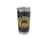 Riding Bareback Things Rodeo Barrel Racing Bareback Riding Gobelet isotherme en acier inoxydable double paroi