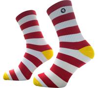 Riding Culture Block Stripe LT, chaussettes unisexes 27-31 EU Rouge/Blanc/Jaune Rouge/Blanc/Jaune