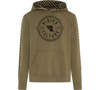 Riding Culture RC6012 Checkerboard Circle, sweat à capuche L Olive/Noir Olive/Noir