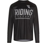 Riding Culture Sender 2.1 Maillot de cyclisme à manches longues, noir, Taille M