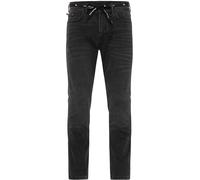 Riding Culture Tapered Slim Black Jeans de moto, noir, Taille 36/32
