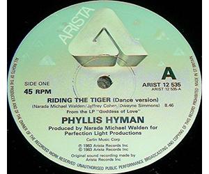 RIDING THE TIGER 12" SINGLE UK ARISTA 1983 2 TRACK DANCE VERSION B/W INSTRUMENTAL (ARIST12535)