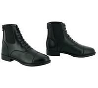 RIDING WORLD Boots synthétique à Lacets - Noir, 40