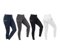 Riding World Legging équitation Agadir pour femme et fille | Pantalon d'équitation avec empiècement en silicone et taille large | 2 poches pour téléphone portable