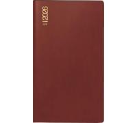 rido/idé 7012212296 | Taschenkalender Mod. TM 17/contacter 2026 | A6 quer, Kunststoff, bordeaux