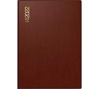 rido/idé 7013002292 Wochenkalender/Taschenkalender 2022 Modell perfect/Technik I, Kunststoff-Einband, bordeaux