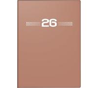 rido/idé 7013202016 | Taschenkalender Mod. perfect/Technik I 2026 | A6, Kunststoff, caramel