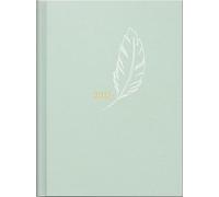rido/idé 7013603017 Taschenkalender Premium Young Line Mini 2027 "Feather" A6, Textil