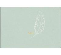 rido/idé 7017515027 Taschenkalender Mod. Septimus 2027 "Feather" A6 quer, Textil